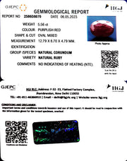 5.56/CT Natural Neo Burma Ruby with Govt. Lab Certificate (2331)